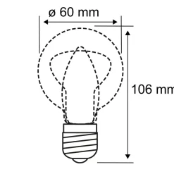 Paulmann Dæmpbar Led-Pære|Led Pærer > LED-pære E27 7,5W filamentpære 2.700 K, klar dæmpbar