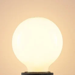 Dæmpbar Led-Pære ^ Arcchio LED-pære E27 8W G80 2.700K dæmpbar, opal, sæt med 3 stk
