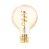 EGLO Dæmpbar Led-Pære|Filament Pære > LED-pære E27 4W G60 2.000K Filament rav dæmpbar