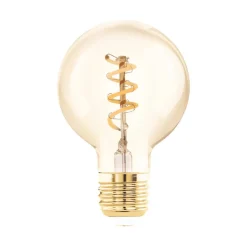 EGLO Dæmpbar Led-Pære|Filament Pære > LED-pære E27 4W G60 2.000K Filament rav dæmpbar