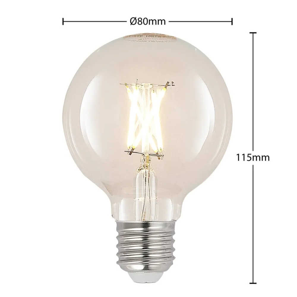 Arcchio Dæmpbar Led-Pære|Filament Pære > LED-pære E27 4W G80 2.700K glødetråd dæmpbar klar