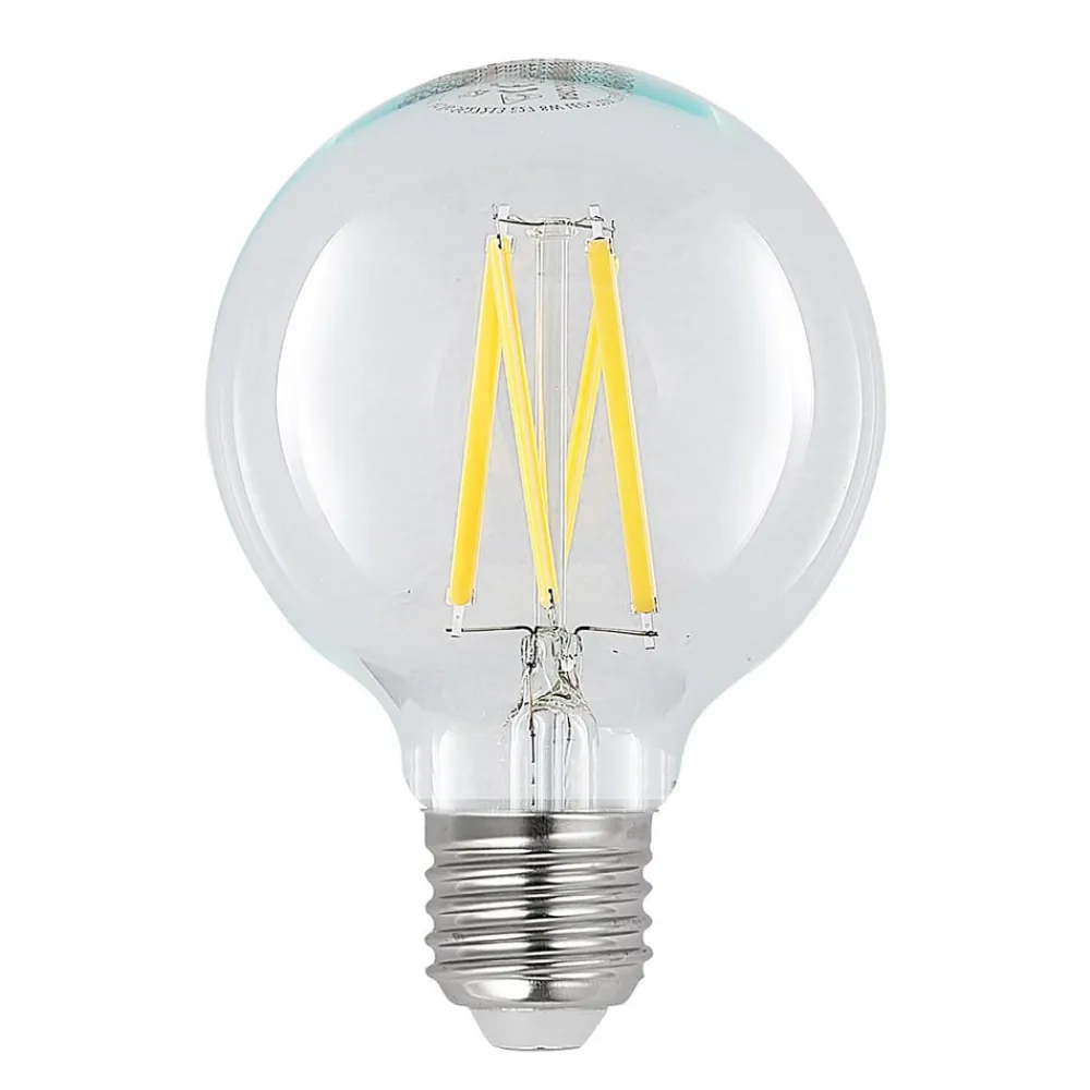 Arcchio Dæmpbar Led-Pære|Filament Pære > LED-pære E27 8W G80 2.700K glødetråd dæmpbar klar