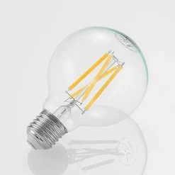 Arcchio Dæmpbar Led-Pære|Filament Pære > LED-pære E27 8W G80 2.700K glødetråd dæmpbar klar