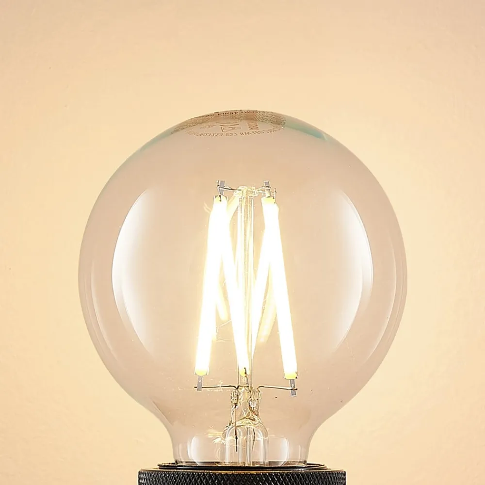 Arcchio Dæmpbar Led-Pære|Filament Pære > LED-pære E27 8W G80 2.700K glødetråd dæmpbar klar