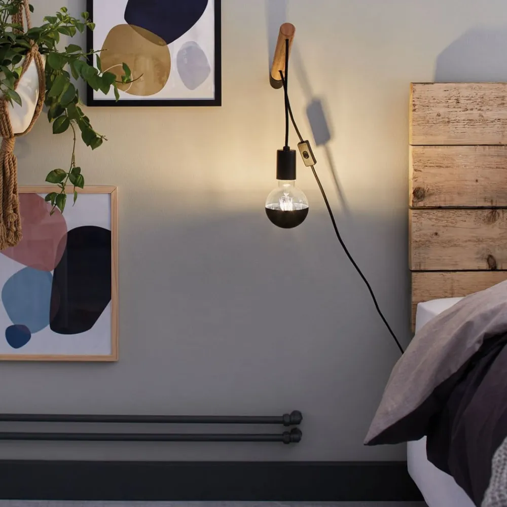 Paulmann Dæmpbar Led-Pære|Filament Pære > LED-pære E27 827 6,5W hovedspejl sort mat