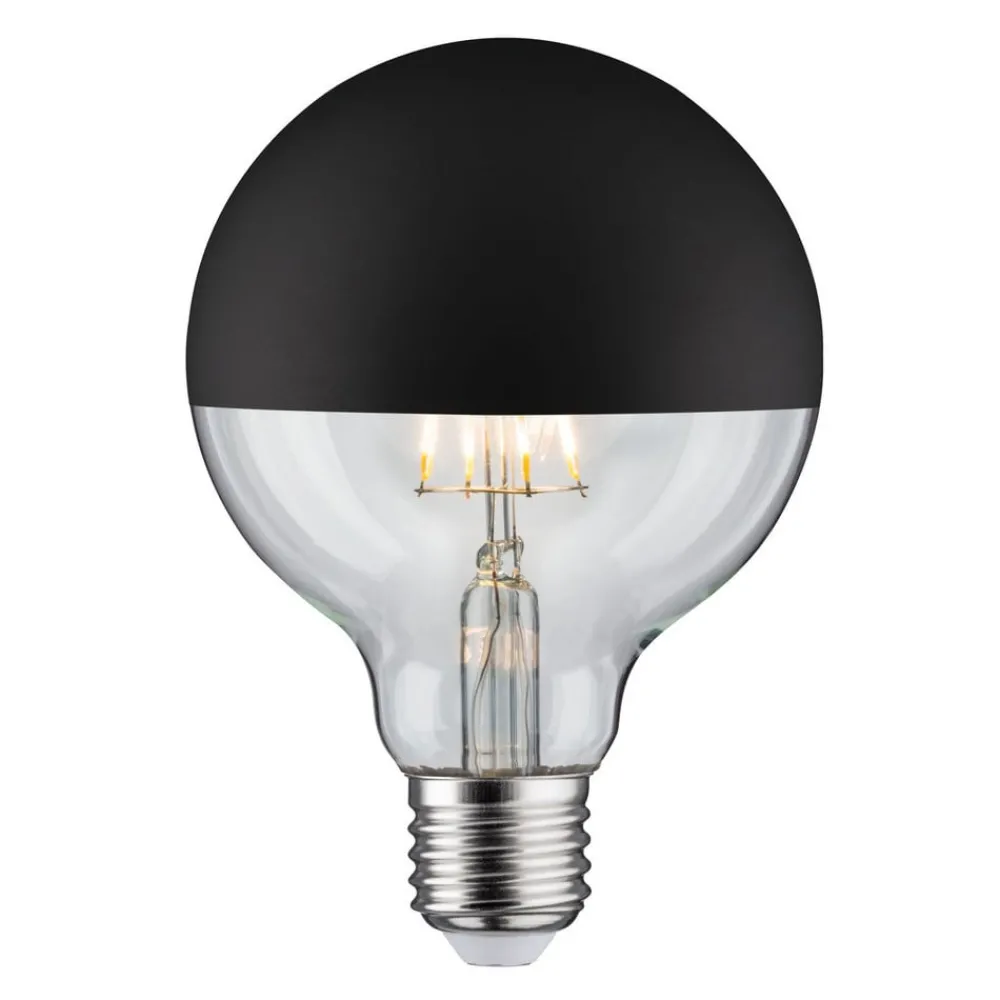 Paulmann Dæmpbar Led-Pære|Filament Pære > LED-pære E27 827 6,5W hovedspejl sort mat