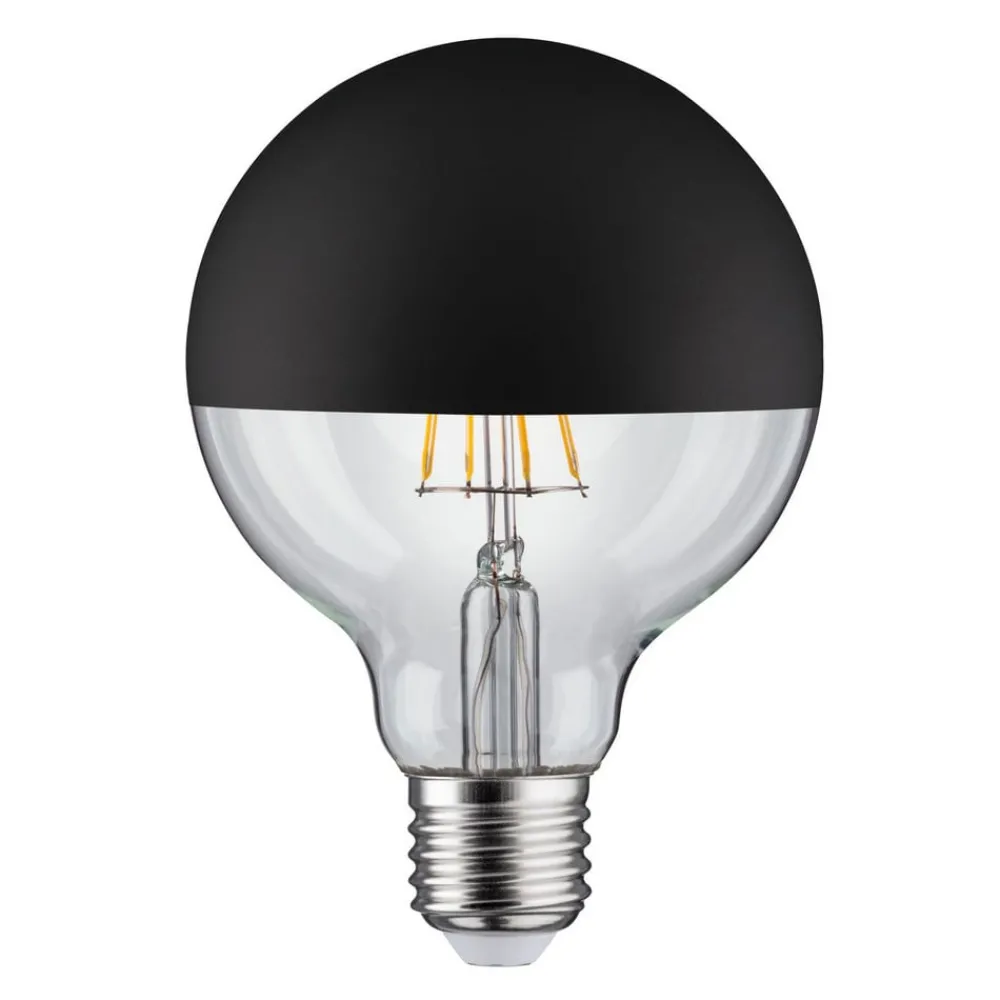 Paulmann Dæmpbar Led-Pære|Filament Pære > LED-pære E27 827 6,5W hovedspejl sort mat