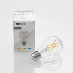 Dæmpbar Led-Pære|Filament Pære ^ Arcchio LED-pære E27 4W 2.700 K filament dæmpes klar 3 stk