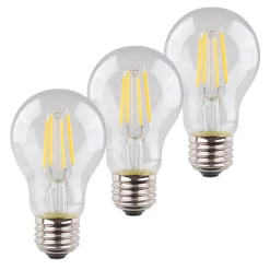 Müller-Licht Filament Pære > LED-pære E27 4 W 2.700 K filament, 3 stk, 470 lm