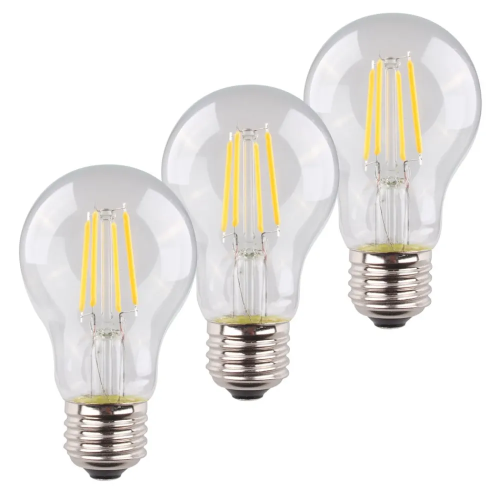 Müller-Licht Filament Pære > LED-pære E27 4 W 2.700 K filament, 3 stk, 470 lm