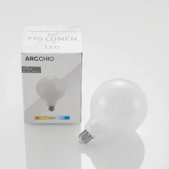 Arcchio Dæmpbar Led-Pære|Led Pærer > LED-pære E27 6W 2.700K G125 Globe, dæmpbar, opal