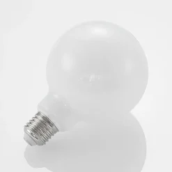 Arcchio Dæmpbar Led-Pære|Led Pærer > LED-pære E27 8W 2.700K G95 Globe, dæmpbar, opal