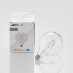 Arcchio Dæmpbar Led-Pære|Filament Pære > LED-pære E27 8W 2.700K G125 Globe, glødetråd, klar