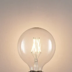 Arcchio Dæmpbar Led-Pære|Filament Pære > LED-pære E27 6W 2.700K G125 Globe, glødetråd, klar