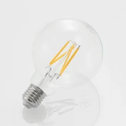 Dæmpbar Led-Pære|Filament Pære ^ Arcchio LED-pære E27 8W 2.700K G95 Globe, glødetråd, klar
