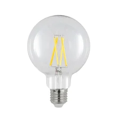 Dæmpbar Led-Pære|Filament Pære ^ Arcchio LED-pære E27 8 W 2.700 K G95 globe klar 3 stk