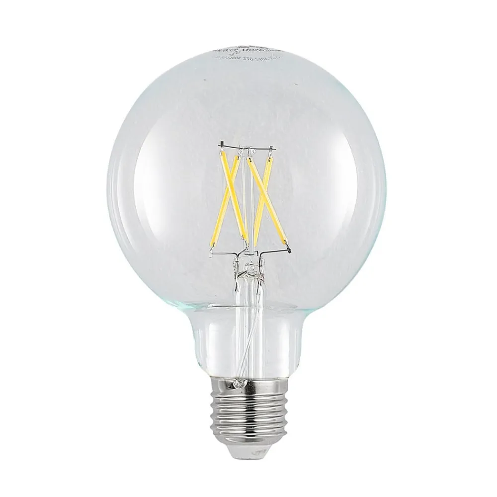 Dæmpbar Led-Pære|Filament Pære ^ Arcchio LED-pære E27 4 W 2.700 K G95 globe klar 2 stk