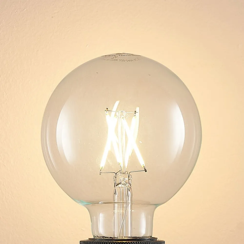 Dæmpbar Led-Pære|Filament Pære ^ Arcchio LED-pære E27 4 W 2.700 K G95 globe klar 2 stk