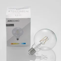 Dæmpbar Led-Pære|Filament Pære ^ Arcchio LED-pære E27 4 W 2.700 K G95 globe klar 2 stk