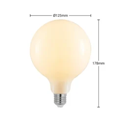 Arcchio Dæmpbar Led-Pære > LED-pære E27 6W 2.700 K G125 kan dæmpes opal 2 stk