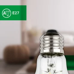 Filament Pære ^ Briloner LED-pære E27 5W klar 3000K 1055 lm energiklasse 2er