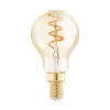 EGLO Dæmpbar Led-Pære|Filament Pære > LED-pære E14 4W P45 2,000K Filament rav dæmpbar