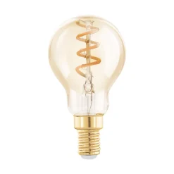 EGLO Dæmpbar Led-Pære|Filament Pære > LED-pære E14 4W P45 2,000K Filament rav dæmpbar