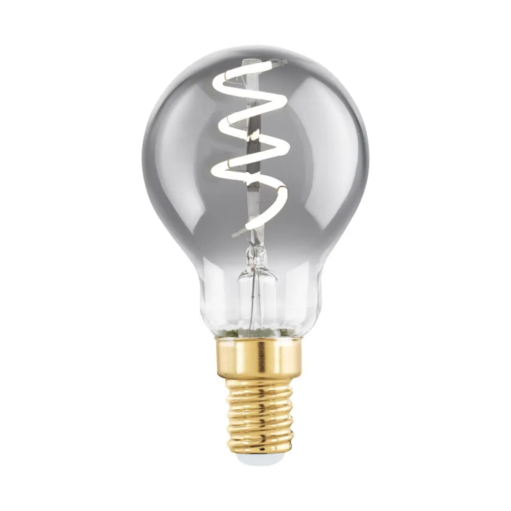 EGLO Filament Pære|Led Pærer > LED-pære E14 4W P45 2.000K Filament røgfarvet dæmpbar