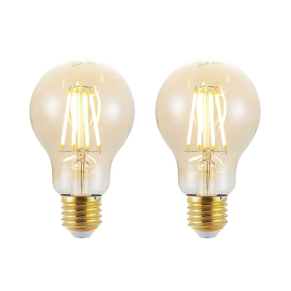 Arcchio Dæmpbar Led-Pære|Filament Pære > LED-pære E27 6,5 W 825 rav 3-trins-dæmper, 2 stk