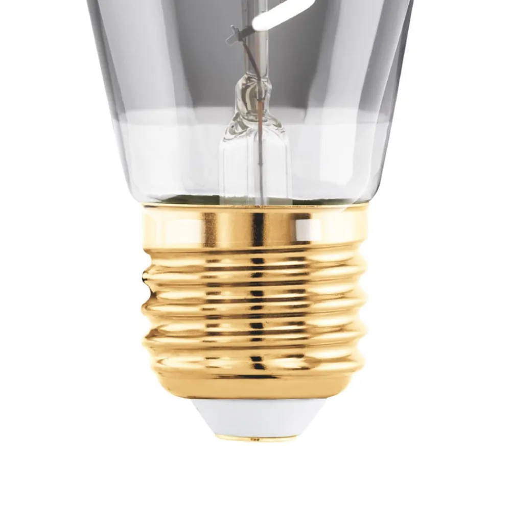 EGLO Dæmpbar Led-Pære|Filament Pære > LED-pære E27 4W ST48 2.000K Filament røgfarvet dæmpbar