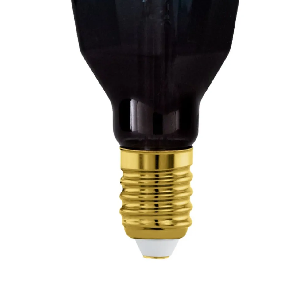 Filament Pære|Dæmpbar Led-Pære ^ EGLO LED-pære E27 4W T100 2.000K filament blå dæmpbar