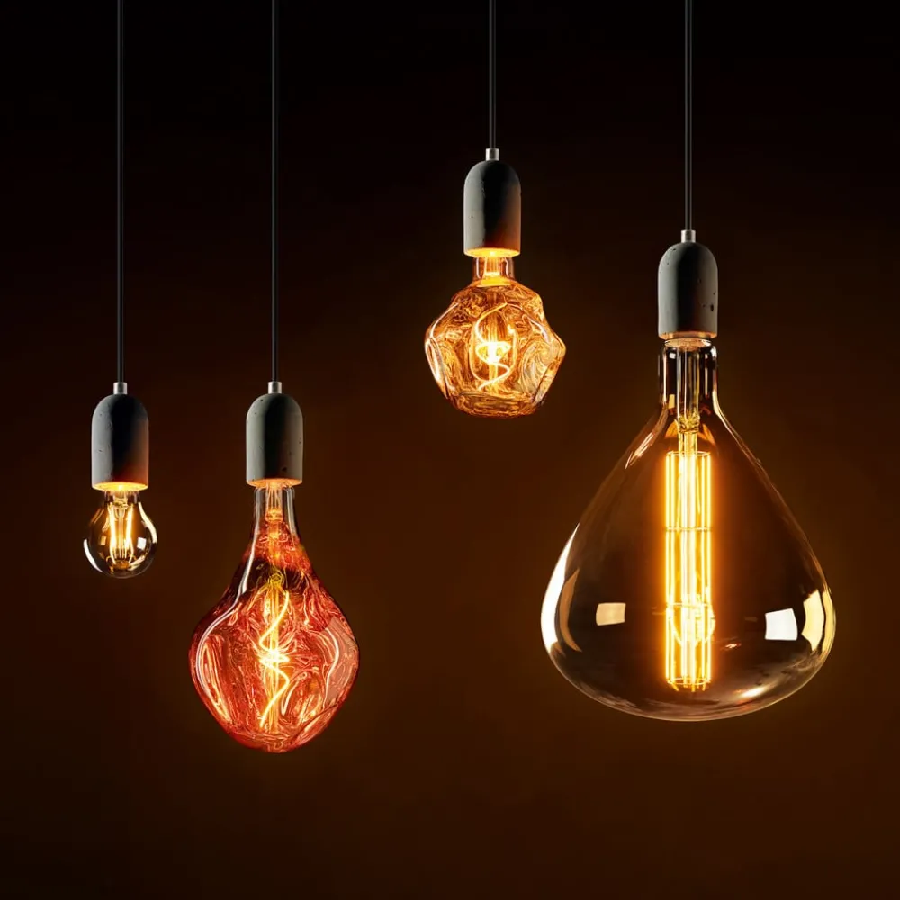 Sigor Dæmpbar Led-Pære|Filament Pære > LED-pære Giant Ball E27 4W 918 dim kobber-metal.