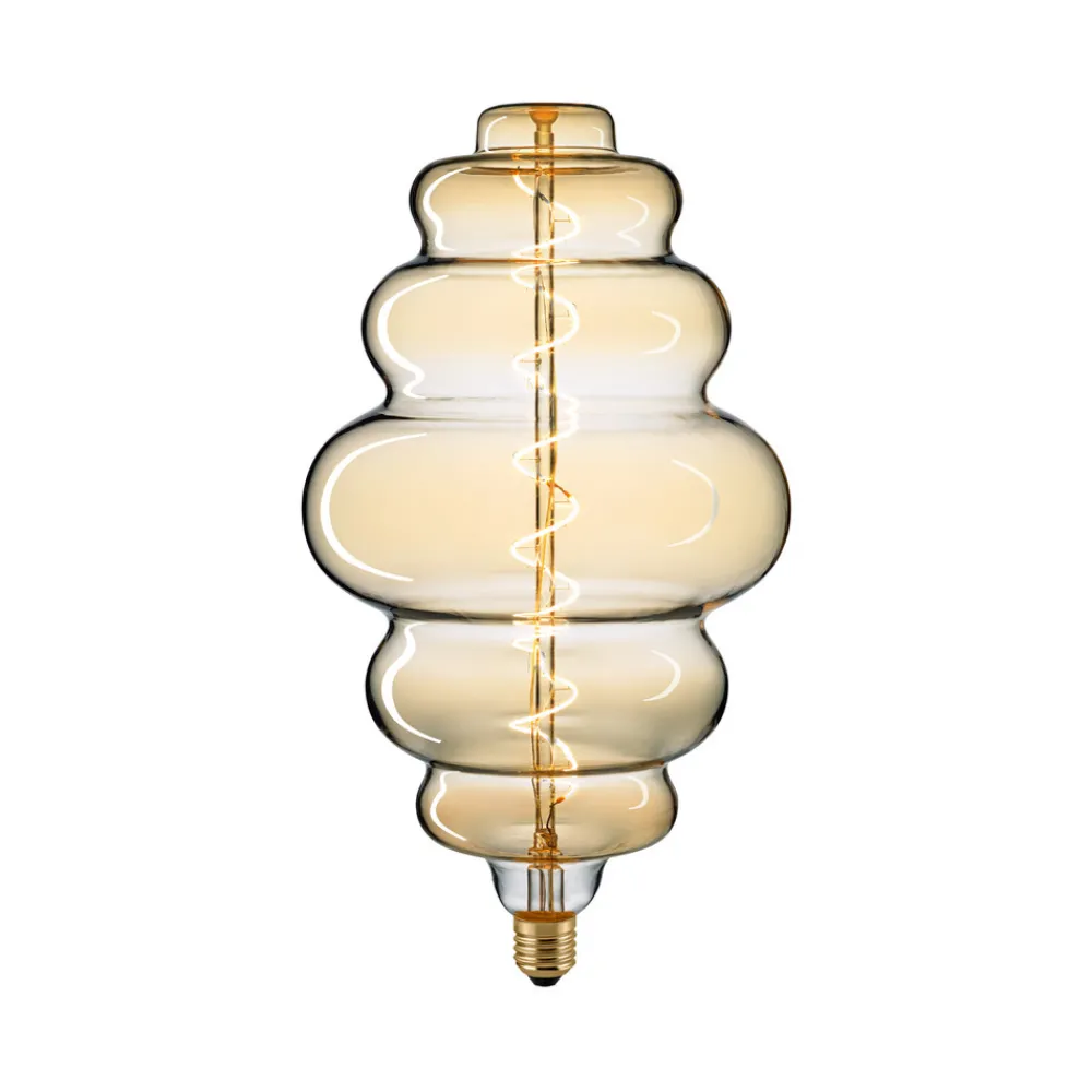 Sigor Dæmpbar Led-Pære|Filament Pære > LED-pære Giant Nest E27 6W Filament 920 dim gold
