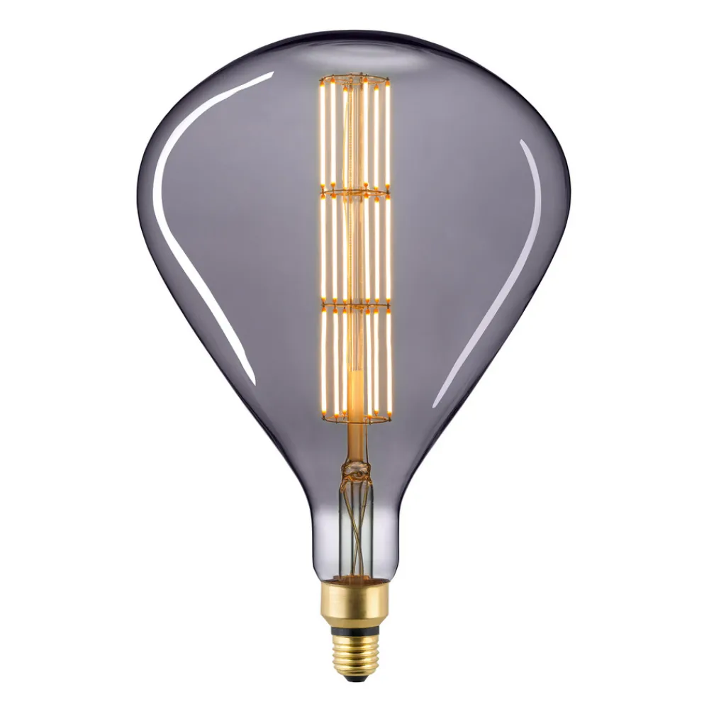 Sigor Dæmpbar Led-Pære|Filament Pære > LED-pære Giant Tear E27 8W Filament 922 dim titanium
