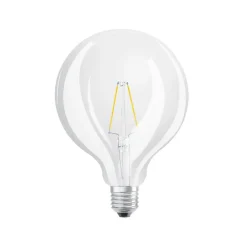 OSRAM Filament Pære > LED-pære Globe G125 E27, 2,5 W klar glødetråd 2.700 K