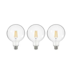 Arcchio Led Pærer > LED-pære med klar glødetråd E27 G125 3,8W 2700K 806lm 3er
