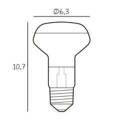 Dæmpbar Led-Pære ^ DESIGN BY US LED-pære Reflektor, E27, 5 W, 2.700 K, dæmpbar