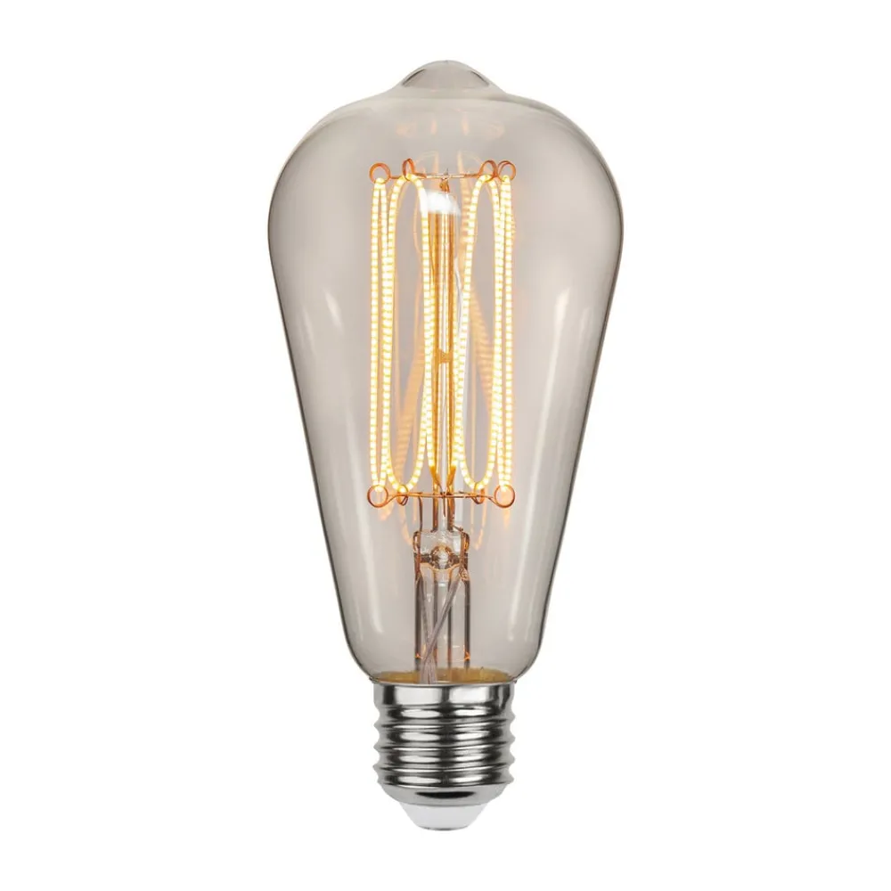 Dæmpbar Led-Pære|Led Pærer ^ STAR TRADING LED-pære ST64 Filamentpære E27 3,8W 1800K dæmpbar