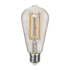 Dæmpbar Led-Pære|Led Pærer ^ STAR TRADING LED-pære ST64 Filamentpære E27 3,8W 1800K dæmpbar