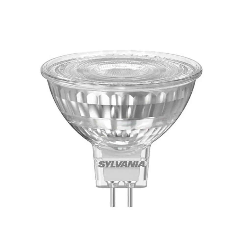 Dæmpbar Led-Pære ^ Sylvania LED-pære SUPERIA RETRO GU5.3 MR16 6,1W 827 621lm dæmpbar