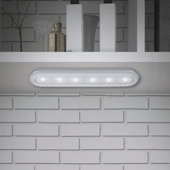 Briloner Underskabsbelysning > LED Push Light Row, batteridrift, 6.500 K, 30 cm
