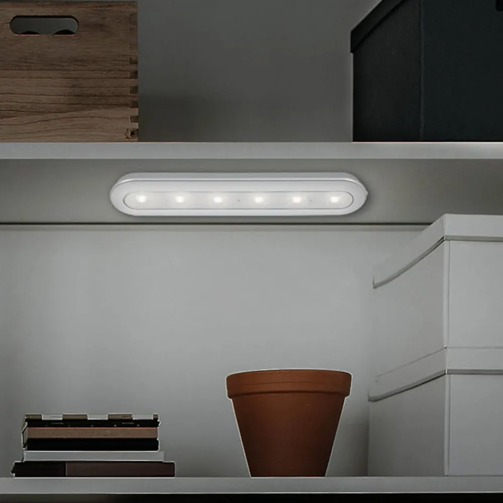 Briloner Underskabsbelysning > LED Push Light Row, batteridrift, 6.500 K, 30 cm