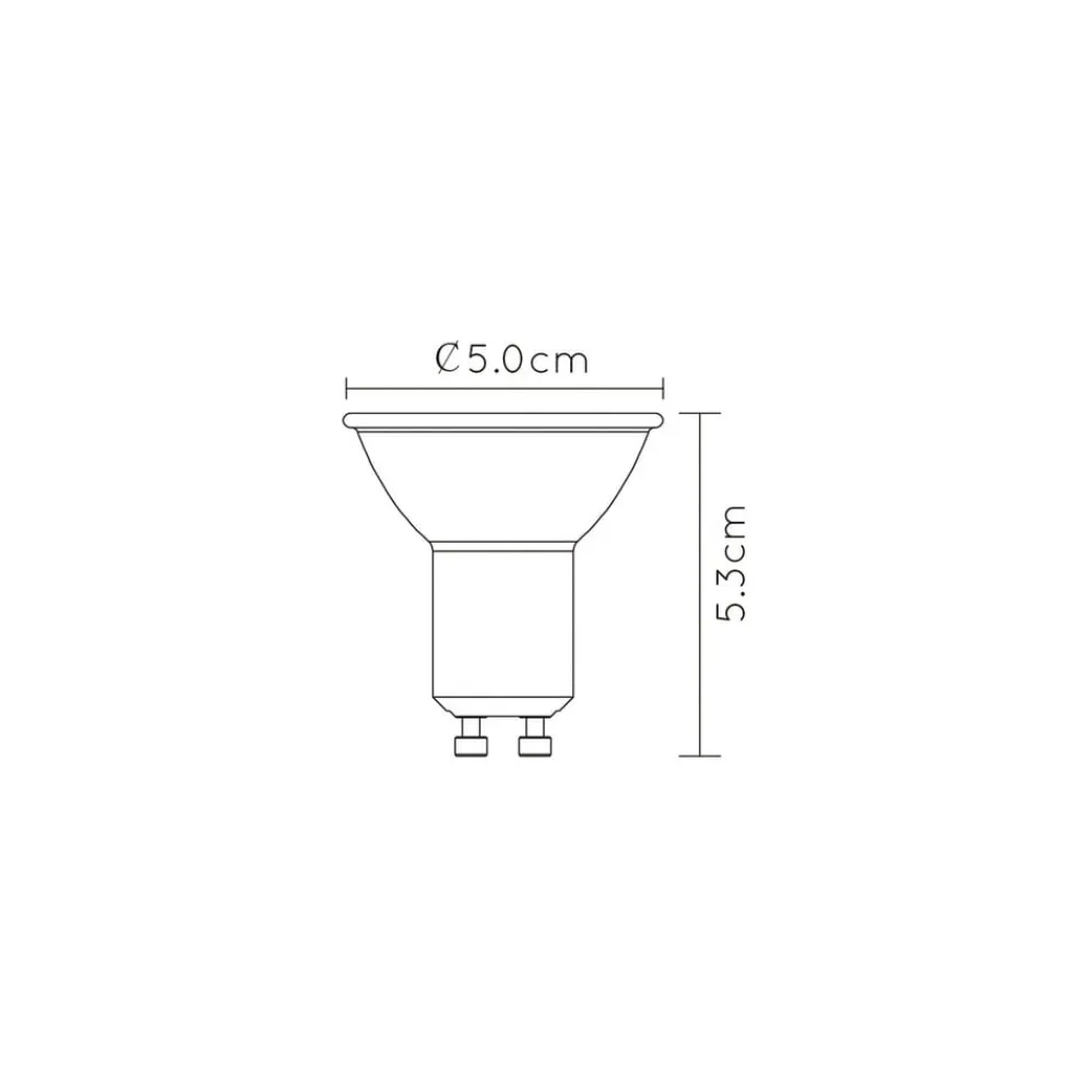 Lucide Dæmpbar Led-Pære > LED-reflektor GU10 5W dim to warm, sort