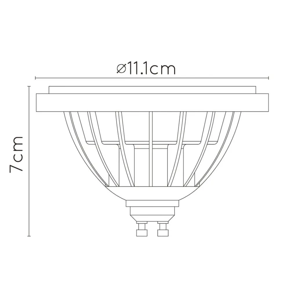 Lucide Dæmpbar Led-Pære > LED-reflektor GU10 12 W 3.000 K, dim to warm, sort
