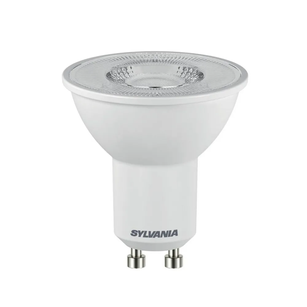 Led Pærer ^ Sylvania LED-reflektorpære GU10 ES50 110° 7W 4.000K