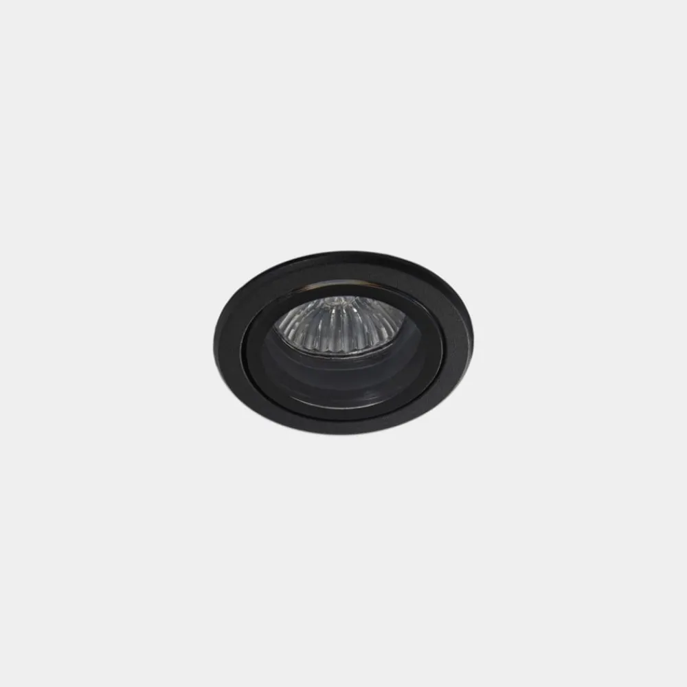 LEDS-C4 Udendørs Loftlamper > Eko indbygningsspot til udendørs brug, sort, Ø 7,5 cm, aluminium