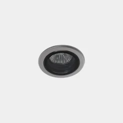 Udendørs Loftlamper ^ LEDS-C4 Eko indbygningsspot til udendørs brug, grå, Ø 7,5 cm, aluminium