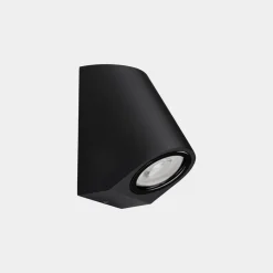 LEDS-C4 Væglamper > Eko skrå udendørs væglampe, sort, bredde 7 cm