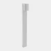 LEDS-C4 Gadebelysning > Eko Standard LED-vejlampe, hvid, højde 80 cm, aluminium
