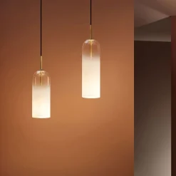 LEDS-C4 Pendellamper > Glam hængelampe, hvidt glas, højde 31 cm
